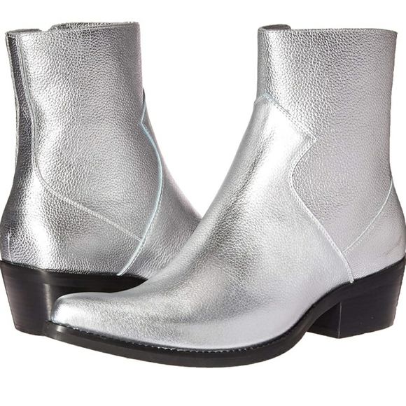 Calvin Klein Silver Boots - Picture 1 of 3